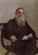 Ilia Efimovich Repin Tolstoy portrait Sweden oil painting artist